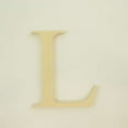 thumbnail image 1 of Package of 1, 8 Inch X 1" Thickness Baltic Birch Wood Letter "L" in The Times New Roman Font | Thick | Upper Case for Art & Craft Project, Made in USA, 1 of 1