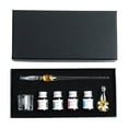thumbnail image 1 of Btomtd Flower Glass Pen Set Include Multiple 20ml Ink Bottles Pen Rack Brush Washing Cup With Crystal Glass Ideal Gift For Birthday Festival, 1 of 7