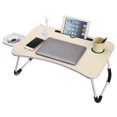 thumbnail image 1 of Foldable Lap Desk For Bed Bed Tray Table With 4 USB Ports Holder Slots Cup Holder And Drawer Laptop Desk Table With Mini Lamp Fan Portable Notebook Table Stand For Laptop, 1 of 9