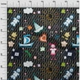 thumbnail image 3 of oneOone Viscose Jersey Black Fabric Kids Sewing Fabric By The Yard Printed Diy Clothing Sewing Supplies 60 Inch Wide, 3 of 4