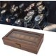 thumbnail image 3 of Caja Organizadora para Relojes de Grano de Madera, Caja de Almacenamiento de Lujo con 12 Compartimentos con Interior de Cuero PU Resistente a los Arañazos, 3 of 4