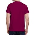 thumbnail image 3 of Jnriver Men's Short Sleeve Lightweight Heavy Cotton T-Shirt Regular-Fit Crewneck Tee for Casual Wear Gym Workout Summer Outfit - Berry - XL, 3 of 3