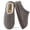 Gray, variant on BERANMEY Cozy Platform Fuzzy Slippers for Women and Men Short Ankle Slippers with Anti-Slip Sole Lined with Warm Furry Perfect for Indoor & Outdoor Use