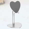 thumbnail image 3 of Heart Shaped Desktop Tablet Support Flexible Phone Support Metal Bracket Silver, 3 of 8