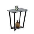 thumbnail image 3 of Graystone End Table Weathered Gray: Mid-Century Modern Accent, Metal Frame, No Assembly Required, 3 of 3