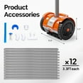 thumbnail image 5 of Ktaxon Gear Drive Automatic Suction Pool Cleaner for Above Ground & Inground Pools w/ 12 Grey Hoses, 1595C, Orange, 5 of 7