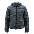 thumbnail image 1 of Maximos Men’s Slim Fit Lightweight Zip Insulated Packable Puffer Hooded Jacket (Camo Blue, M), 1 of 6