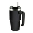 thumbnail image 3 of Outdoors Professional 20-Oz. Stainless Steel Double-Walled Insulated Tumbler with Straw (Black), OUTD6069, 3 of 4