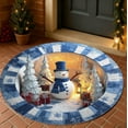 thumbnail image 4 of Antqov Christmas Round Area Rug 24" Non-Slip Doormat Soft Absorbent Christmas Rug Floor Mat Christmas Patterns Carpet for Bedroom Living Room Home Gifts, 4 of 6