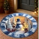thumbnail image 4 of Alfombra Circular Navideña con Efecto Estereoscópico para La Entrada | Alfombra Multicolor de Poliéster de 60 Cm | Decoración Navideña | Alfombra Absorbente y Antideslizante para El Hogar y El Baño, 4 of 6
