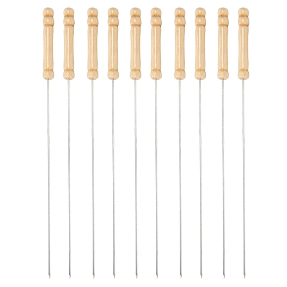 10 Paquetes de 13,19 Pulgadas Brochetas Shamjiam Pinchos de barbacoa