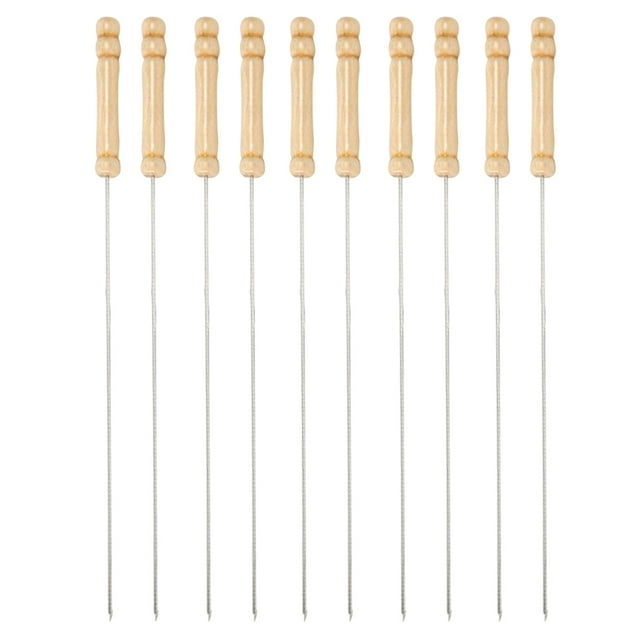 10 Paquetes de 13,19 Pulgadas Brochetas Shamjiam Pinchos de barbacoa