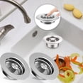 thumbnail image 2 of ¡Gran oferta! Colador de fregadero de cocina, tapón de fregadero de acero inoxidable 304, colador de fregadero antiobstrucción para visita de cocina estándar de EE. UU., 2 of 5