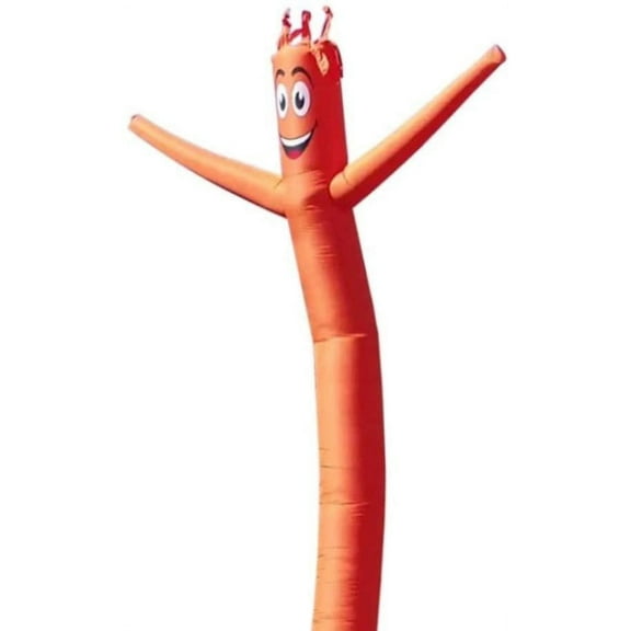 Inflatable Tube Man Guy 18ft - Solid Light Orange Color - Body only, Without air Blower