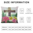thumbnail image 6 of Nawypu He is Risen Easter Religious Pillow Covers , Cross Thorns Pillow Covers Burlap Decorative Cushion &amp; Throw Pillows Cases for Easter Home Sofa Couch&nbsp;2pc, 6 of 6