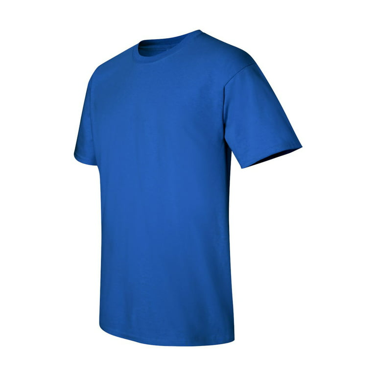 Royal Blue Shirt for Men - Gildan 2000 - Men T-Shirt Cotton Men Shirt Men's Value Shirts Best Mens Classic Short Sleeve Tee, Size: Medium