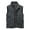 Gray, variant on Mens Big and Tall Travel Vest Stand Collar Full Zip Sleeveless Outdoor Cargo Jackets Fashion Streetwear Vests with Multi Pockets Black L