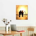 thumbnail image 3 of COMIO Love Wall Art Valentine's Day Romantic Gift Artwork Poster Decoration Painting Waterproof Canvas Wall Living Room Decoration Gift Bathroom Bedroom Decor, 3 of 5