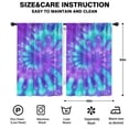 thumbnail image 2 of Blackout Kids Curtains,Purple Blue Tie Dye Pattern Childrens Insulated Curtains Set Of 2,Bedroom Essentials,Toddler Room Decor 42"x63", 2 of 5