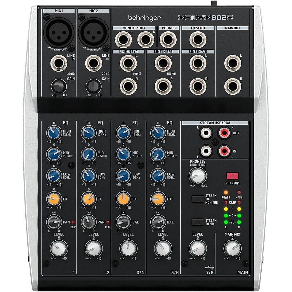 Alto ZMX 52 Compact 5-Channel Compact Mixer, ZMX52X110 - Walmart.com