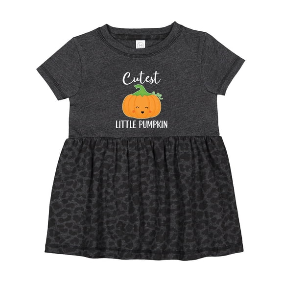 Inktastic Halloween Cutest Little Pumpkin Girls Baby Dress