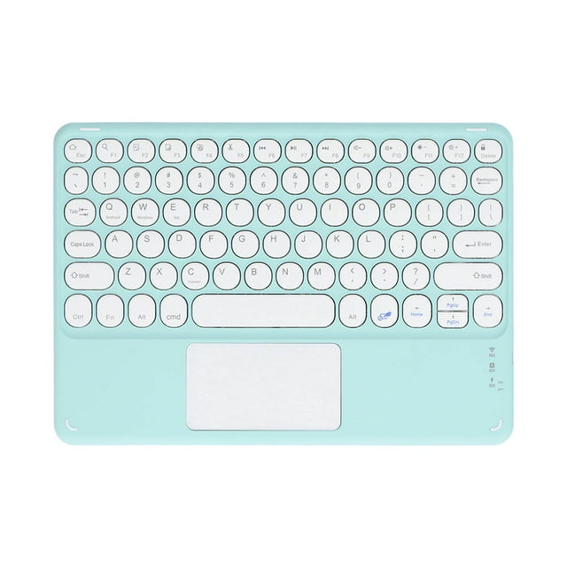 Keyboard, Multi Function Keys Smart Touch Laptop Keyboard Round Keycaps For Tablets For Laptops ,Yellow,Sky Blue,Green,Purple