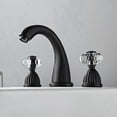 thumbnail image 4 of Grifo de Baño de Dos Manijas de Estilo Vintage, Grifo de Orificios, Grifo de Lavabo de Baño con Manija de Cristal, 4 of 6