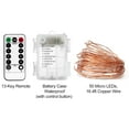 thumbnail image 7 of Coolmade Set of 2 Fairy String Lights Battery Operated -16.5ft 50 LEDs Twinkle Firefly Lights with Timer Remote Control - Copper Wire- Warm White, 7 of 7