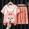 thumbnail image 4 of tangmumao12 (120-128 cm) New Sanrioed Niños Dibujos animados Kuromi Cinnamoroll Pijamas Niños Niñas Ropa de dormir de verano Kawaii Anime Niños Ropa de manga corta para el hogar esquí esquí Gafas de esquí, 4 of 5