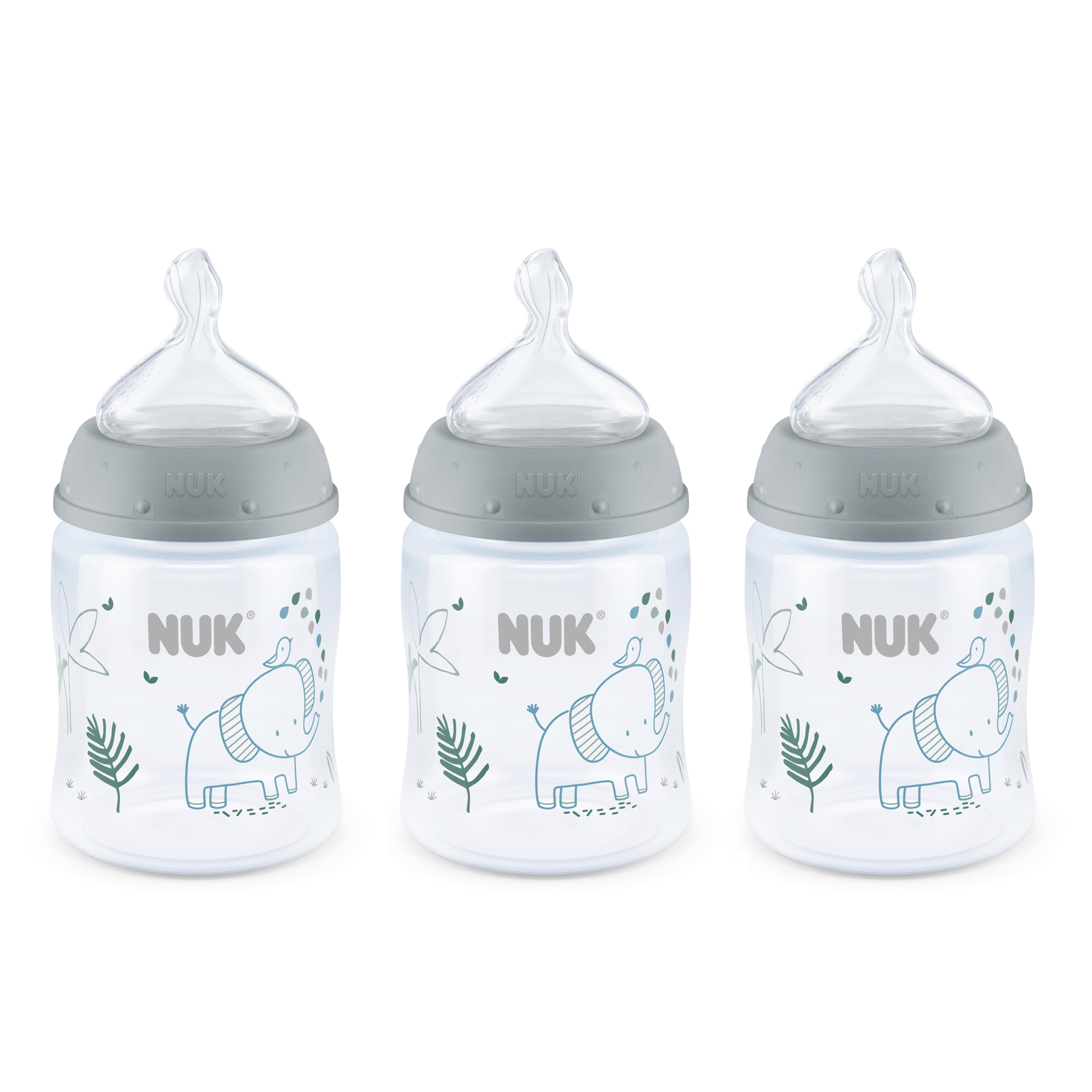 NUK Smooth Flow Anti-Colic Bottle, 5 oz, 3 Pack, 0+ Months