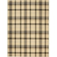 thumbnail image 2 of Nourison Grafix Plaid Cream/Black 5'3" x 7'3" Area Rug, (5x7), 2 of 7