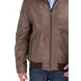 thumbnail image 4 of Mens Olive Coat Luciano Natazzi Trim Fit Lambskin Leather, 4 of 5