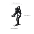 thumbnail image 5 of Baseball Pitcher Decor, Minimalist Line Art, 3D Printed Baseball Sculpture, 5 of 7