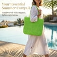 thumbnail image 3 of Clearance Beach Bags for Women Under $15,Straw Handmade Woven Tote Bag, Summer Mesh Hollow Shoulder Bag for Holiday, 3 of 6