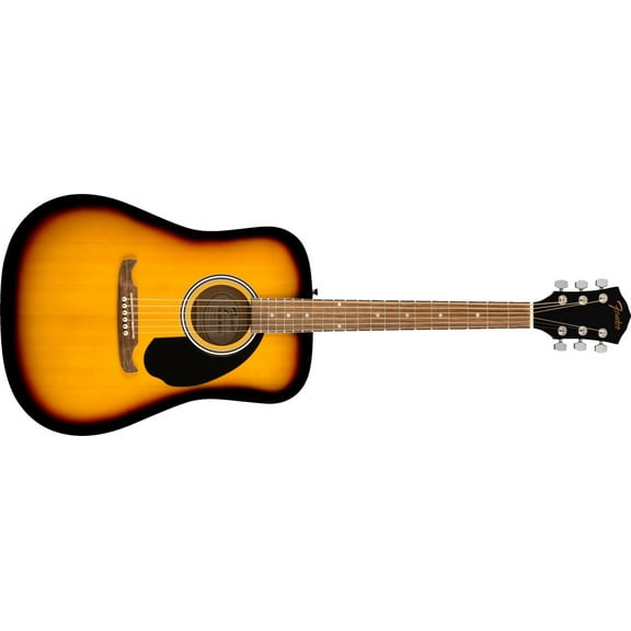 Fender FA-125 Dreadnought Walnut Fingerboard Sunburst Acoustic Guitar with Bag
