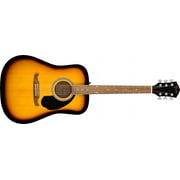 Fender FA-125 Dreadnought Walnut Fingerboard Sunburst Acoustic Guitar with Bag