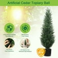 4FT Topiary Trees Artificial Outdoors 2 Pack, Two 4 Foot UV Resistant