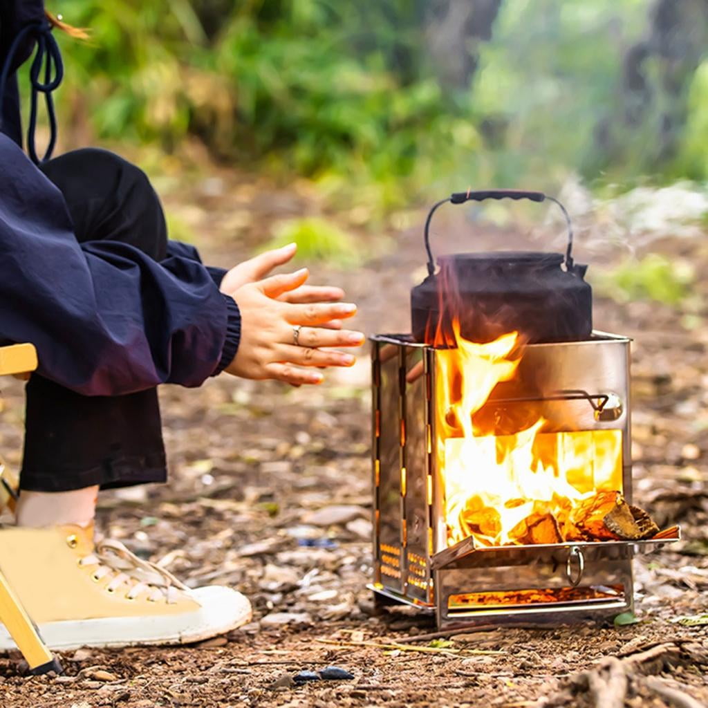 Wood Fire Stove Wind-proof Alcohol Stove Furnaces Cook Gas Burners Wood Burners
