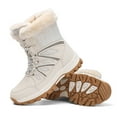 thumbnail image 6 of Women's Boots - Winter Fashion Thickening Warm Lace Up Non Comfortable Footwear for Cold Weather, 6 of 9