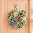 thumbnail image 4 of Bcylexb Fall Floral Wreath for Front Door, 17.7" Artificial Hanging Door Wreath Seasonal Decorations for Wall Porch Window Home, 4 of 6