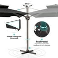 thumbnail image 6 of Pellebant 9 ft. x 12 ft. Rectangular Double Top Patio Cantilever Umbrella, Black, 6 of 10