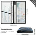 thumbnail image 3 of PVC Leather Car Document ID Holder with Multiple Pockets Protective Organizer Blue Glowing Deer, 3 of 8