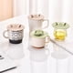 thumbnail image 1 of Tapa cerámica para tazas - Funda de silicona resistente a fugas y de alta temperatura para tazas de té, vasos y tazas - versátil para uso en casa y oficina, 1 of 2