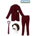 thumbnail image 4 of Deluxe Ron Burgundy Costume Suit, 4 of 5