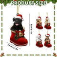 thumbnail image 5 of Christmas Decorations Vintage Christmas Tree Ornament 2025 Christmas Tree Ornament Christmas Interior Decoration Backpack/ Christmas Puppy Pendant A, 5 of 5