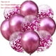 thumbnail image 1 of Nvzi 50 globos de confeti de rosas y rosas, globos de fiesta de cumpleaños premium de 12 pulgadas, globos a granel para despedida de soltera, decoración de fiesta de graduación, 1 of 4