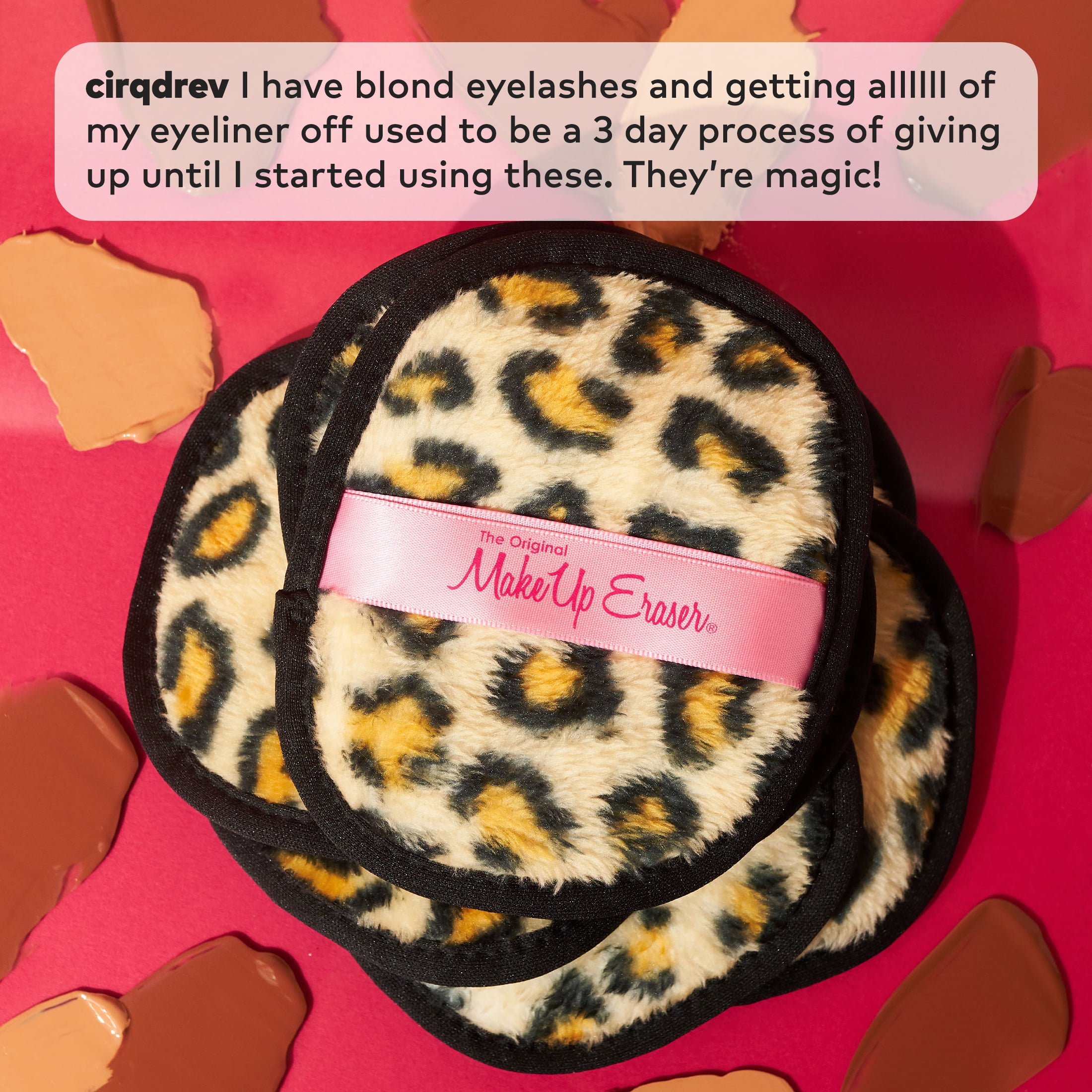 The Original MakeUp Eraser 7 Day Set for Adults and Teens, Leopard