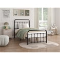 thumbnail image 2 of Lexicon Fawn Twin Metal Platform Bed in Black, 2 of 6