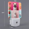 thumbnail image 2 of Balery Colorful Dog Cat Collage Pattern LED Night Light with Automatic Sensor Plug in Night Light with Dusk-to-Dawn Light Sensor LED Nightlight 0.5W-EU, 2 of 7