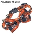 thumbnail image 2 of Christmas Dog collar with bow classic plaid snowflake pattern adjustable pet collar, 2 of 5